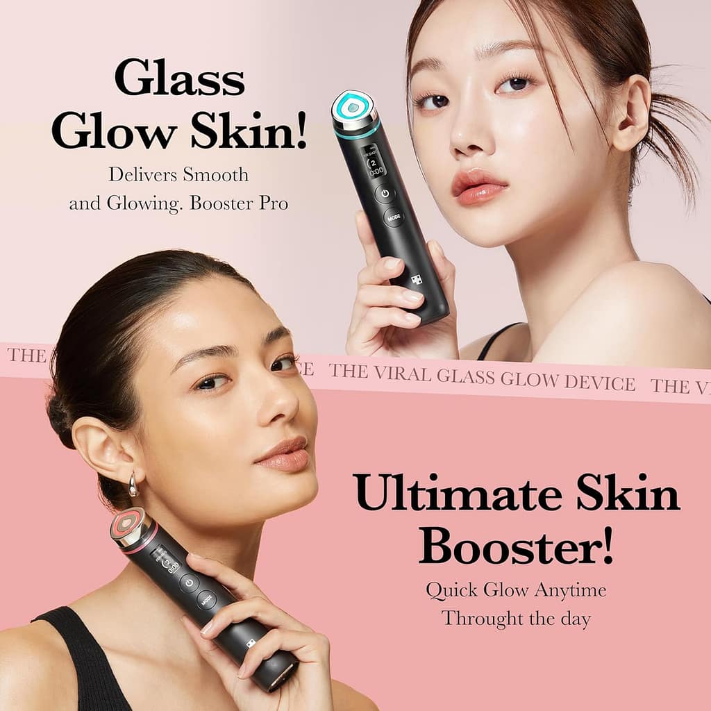 medicube Age-R Booster Pro | 6-in-1 Real Glass Glow Beauty Massager | Looking Glass Skin | Korean Skin Care medicube Age-R Booster Pro | 6-in-1 Real Glass Glow Beauty Massager | Looking Glass Skin | Korean Skin Care