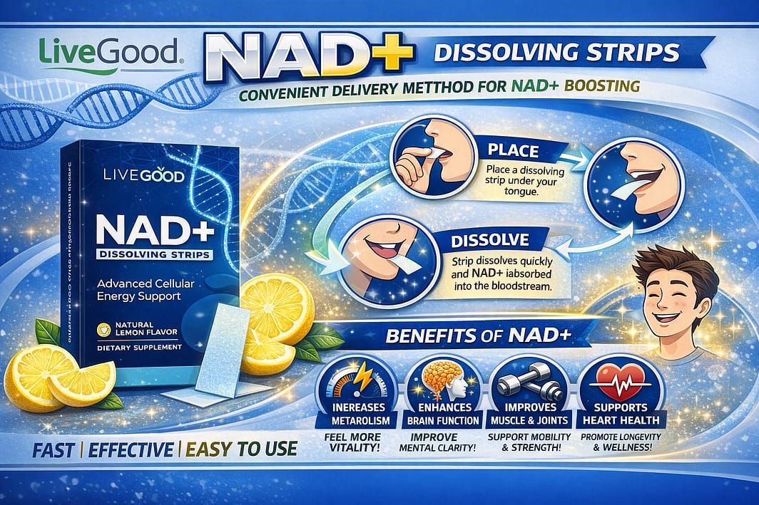 livegood nad+ palm desert cbd dissolving strips