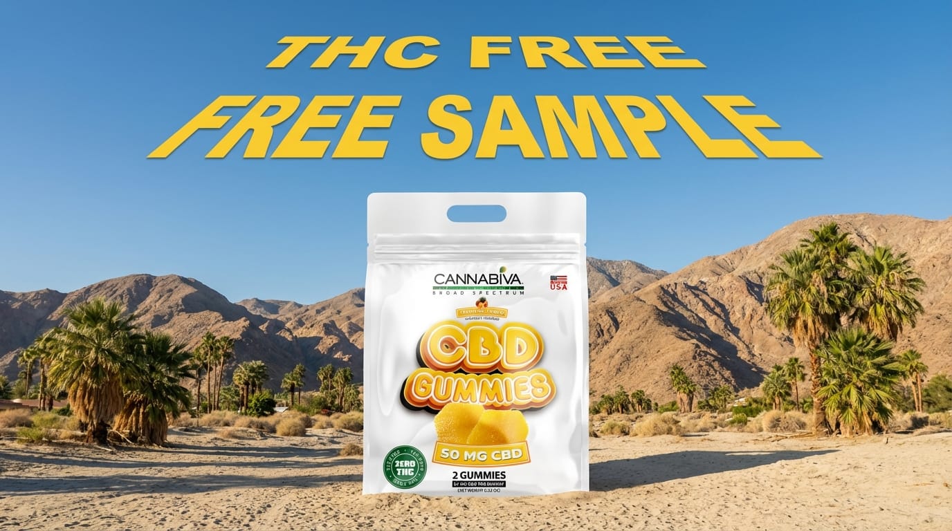 thc free sample of cannabiva palm desert cbd
