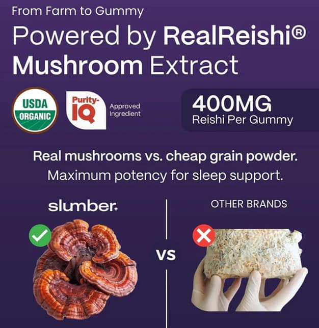 slumber reishi mushroom gummies